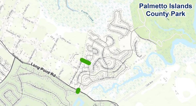 Potential road connections, from a Mount Pleasant presentation